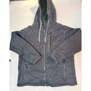 VTG 90s Stillwater Supply Co Heavyweight Zip Up Hoodie Gray XL BOHO Beach Surf
